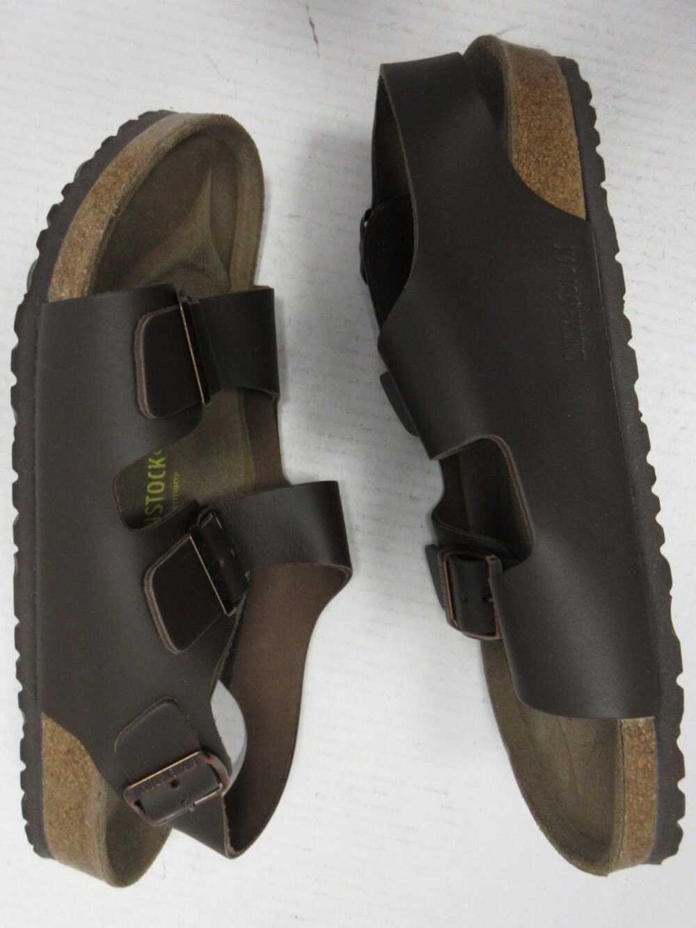 Birkenstock Sandals 44 Milano Leather Slingback Buckle Germany 11 NEW - Picture 6 of 15